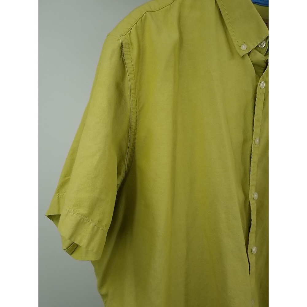 The Foundry Supply Co. Button-Down Shirt Men's 2XL Short Sleeve Green‎ - Picture 2 of 6